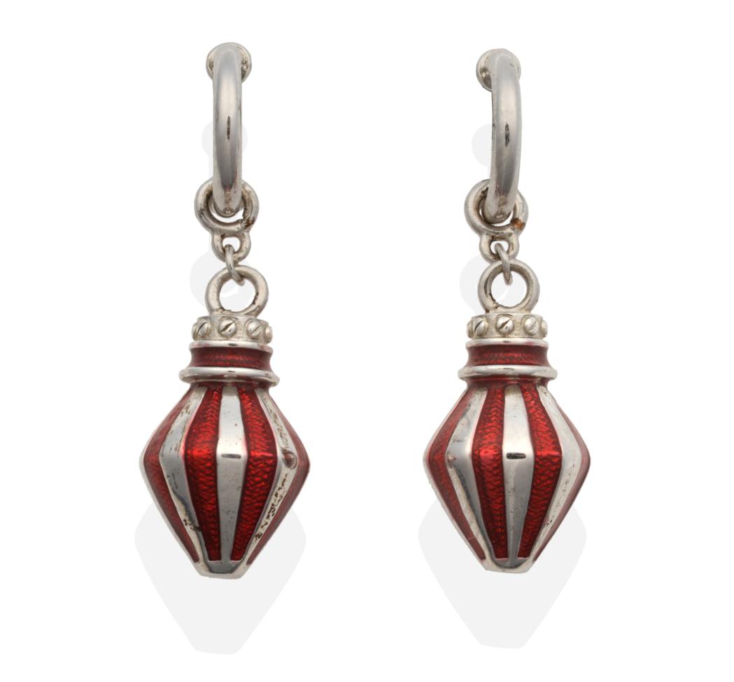Bonhams : A pair of diamond earrings by Theo Fennell